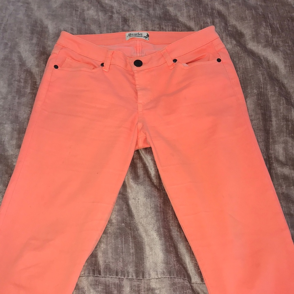 Scarlett Boulevard Neon Orange Jeggings